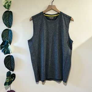 Bonobos Gray Tank Top Size Large- Heathered‎ Gray Black- Sleeveless- Polyester